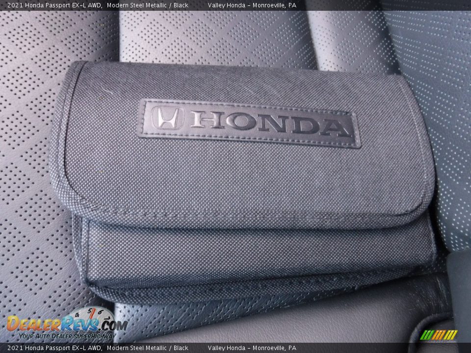 2021 Honda Passport EX-L AWD Modern Steel Metallic / Black Photo #35