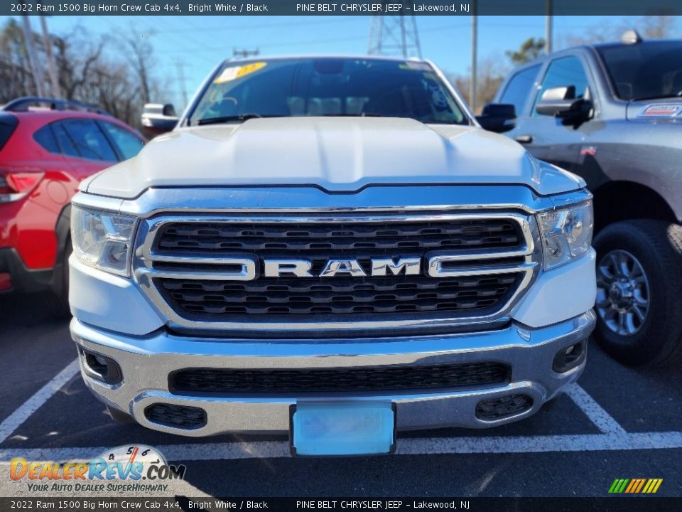 2022 Ram 1500 Big Horn Crew Cab 4x4 Bright White / Black Photo #2