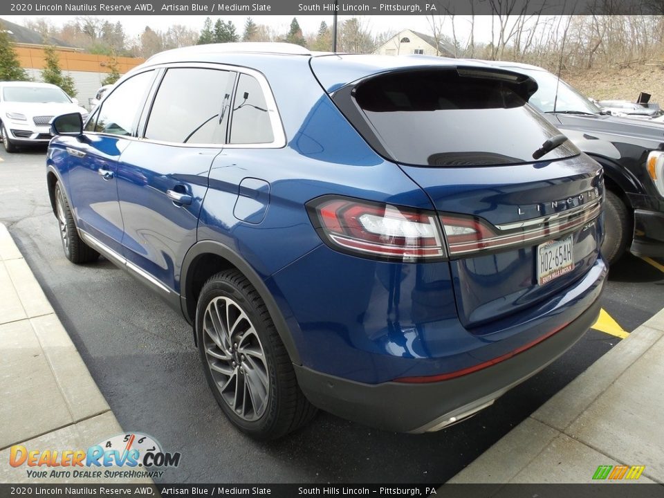 2020 Lincoln Nautilus Reserve AWD Artisan Blue / Medium Slate Photo #2