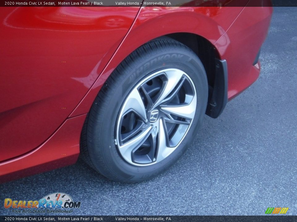 2020 Honda Civic LX Sedan Molten Lava Pearl / Black Photo #3