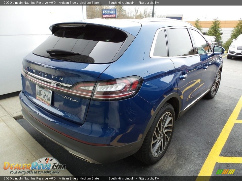 2020 Lincoln Nautilus Reserve AWD Artisan Blue / Medium Slate Photo #4