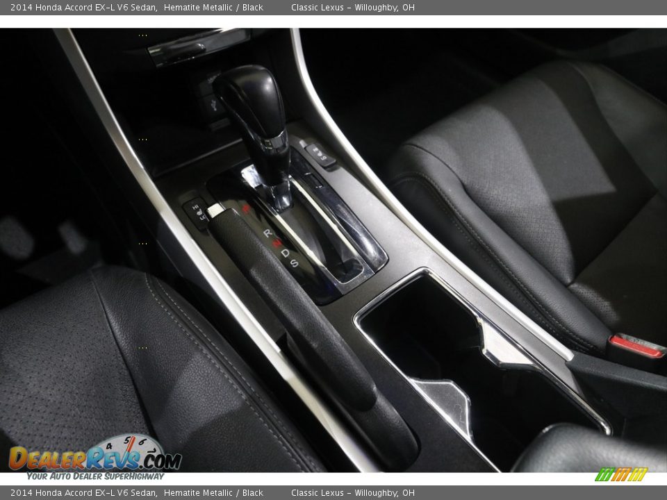 2014 Honda Accord EX-L V6 Sedan Hematite Metallic / Black Photo #14