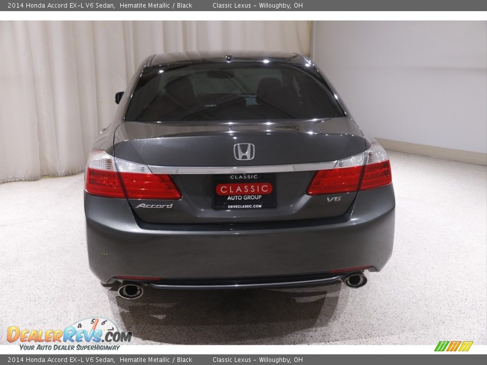 2014 Honda Accord EX-L V6 Sedan Hematite Metallic / Black Photo #19