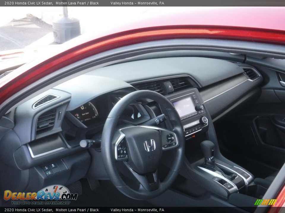 2020 Honda Civic LX Sedan Molten Lava Pearl / Black Photo #9