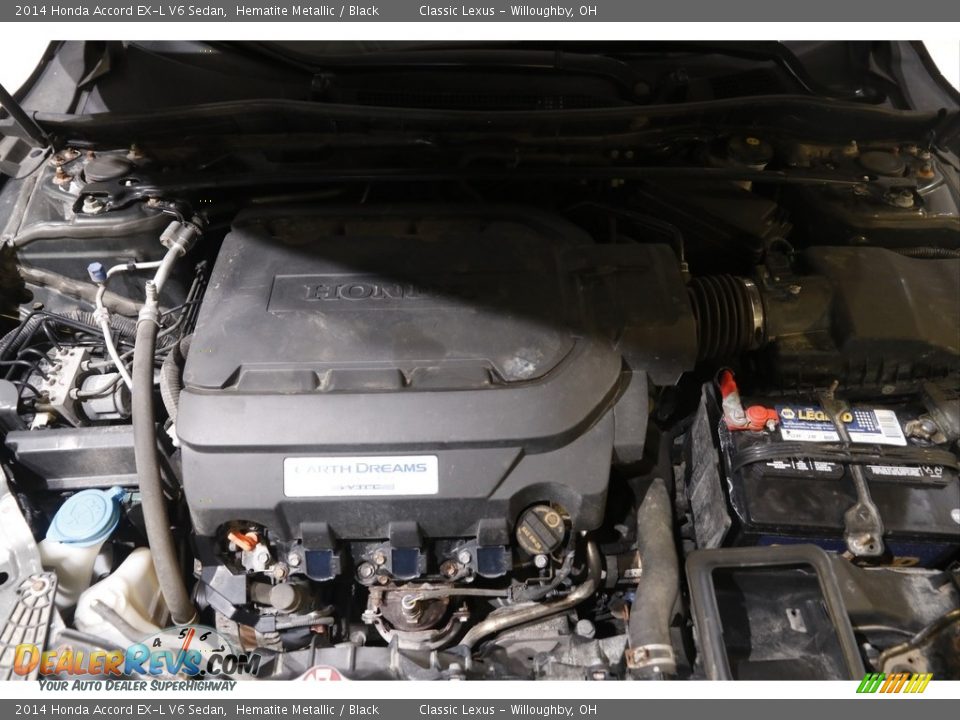 2014 Honda Accord EX-L V6 Sedan Hematite Metallic / Black Photo #20