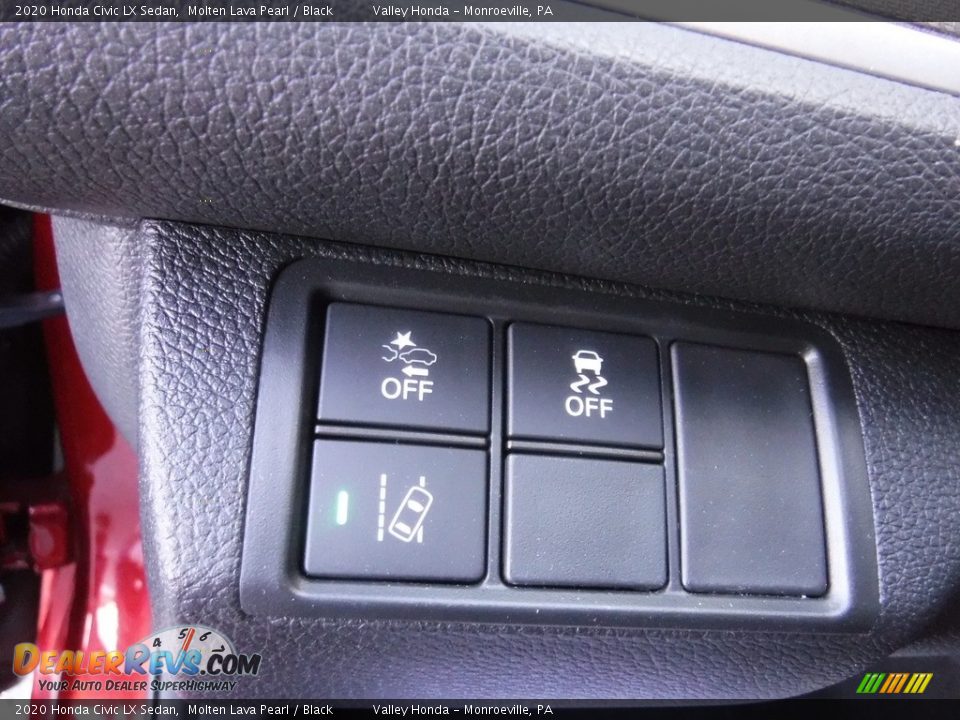 2020 Honda Civic LX Sedan Molten Lava Pearl / Black Photo #10