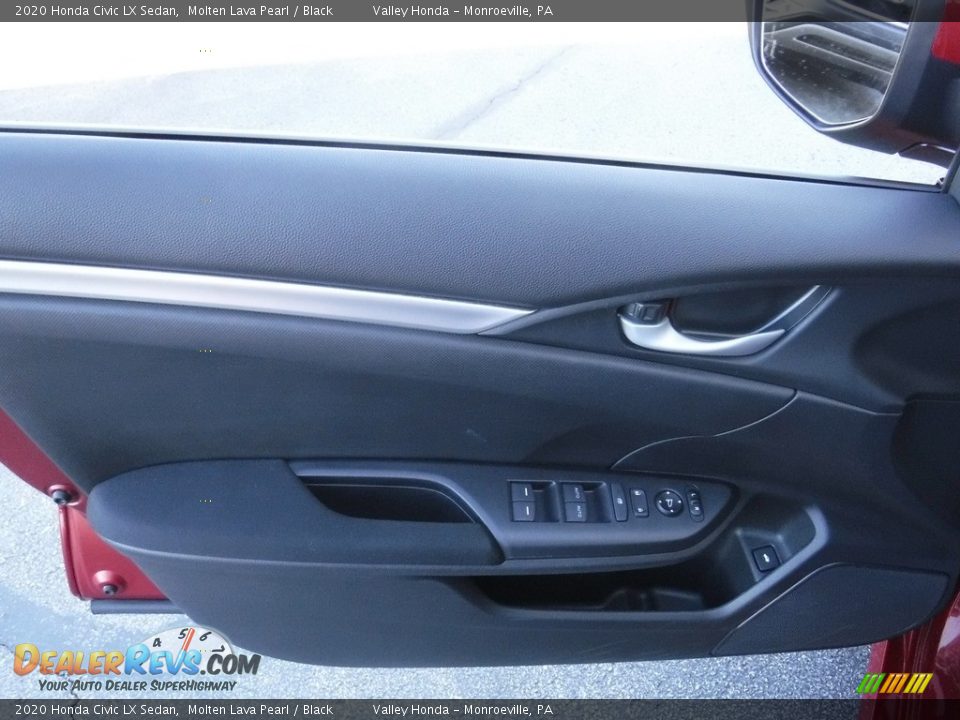 2020 Honda Civic LX Sedan Molten Lava Pearl / Black Photo #11