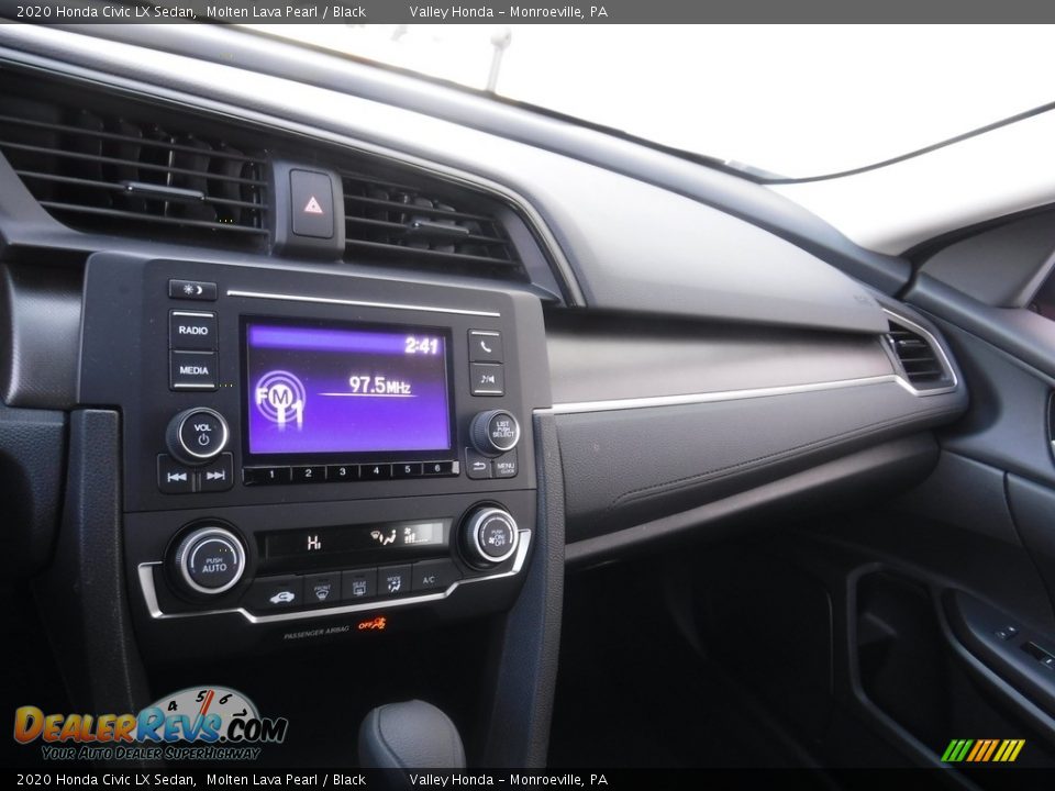 2020 Honda Civic LX Sedan Molten Lava Pearl / Black Photo #14