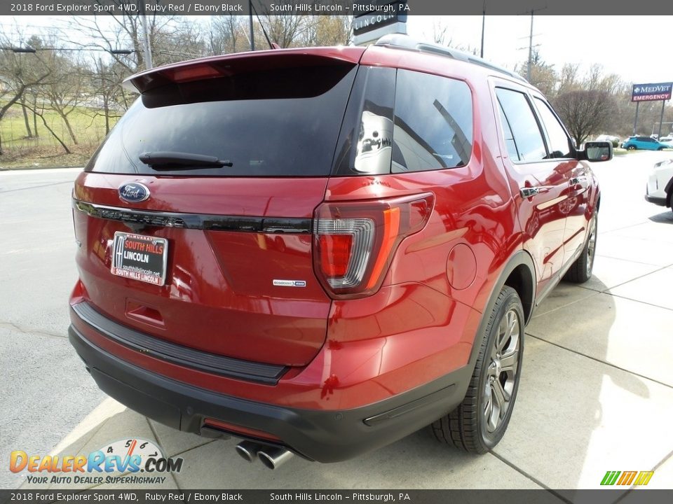 2018 Ford Explorer Sport 4WD Ruby Red / Ebony Black Photo #6