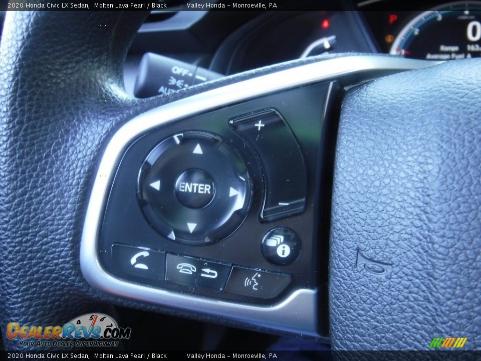 2020 Honda Civic LX Sedan Molten Lava Pearl / Black Photo #18
