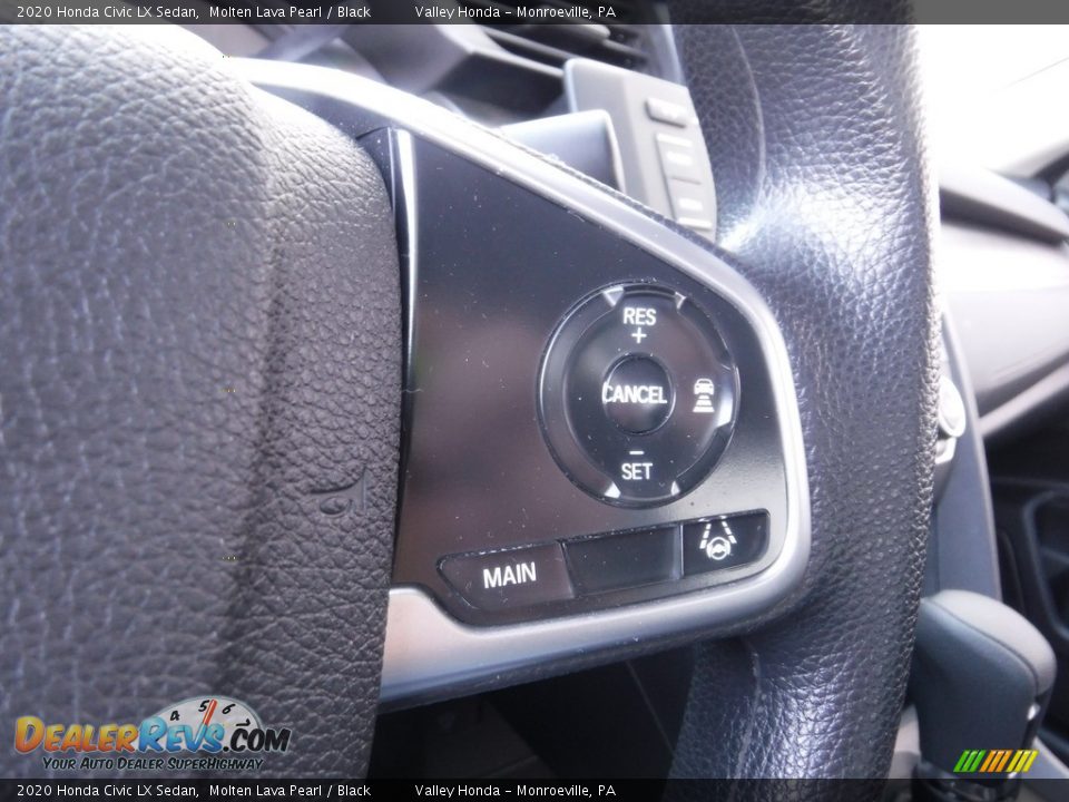 2020 Honda Civic LX Sedan Molten Lava Pearl / Black Photo #19