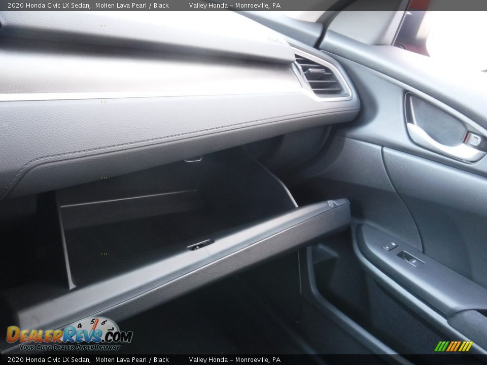 2020 Honda Civic LX Sedan Molten Lava Pearl / Black Photo #20