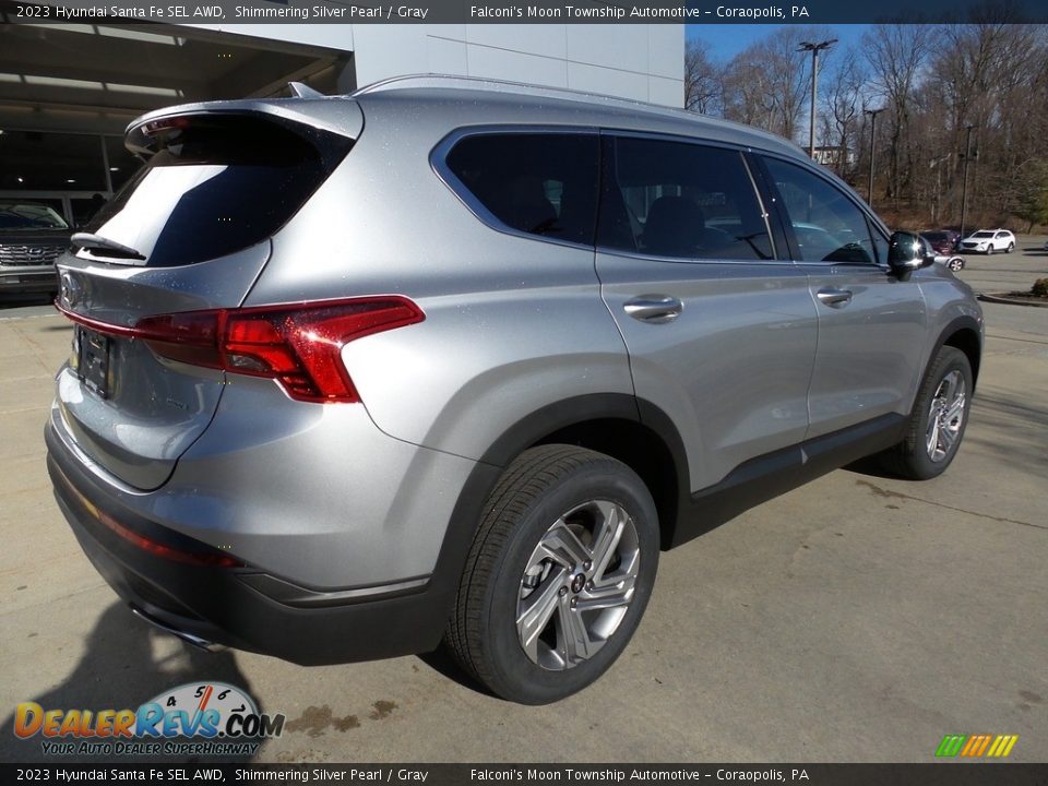 2023 Hyundai Santa Fe SEL AWD Shimmering Silver Pearl / Gray Photo #2