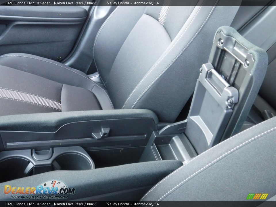 2020 Honda Civic LX Sedan Molten Lava Pearl / Black Photo #21