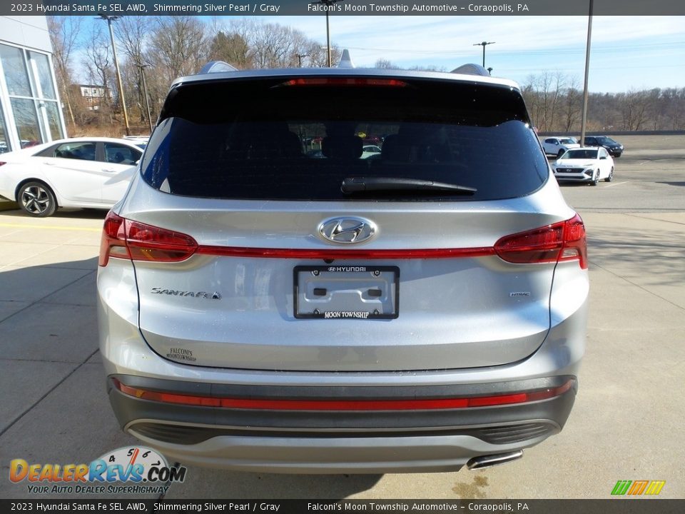 2023 Hyundai Santa Fe SEL AWD Shimmering Silver Pearl / Gray Photo #3
