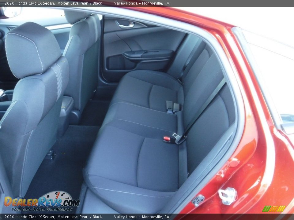 2020 Honda Civic LX Sedan Molten Lava Pearl / Black Photo #22