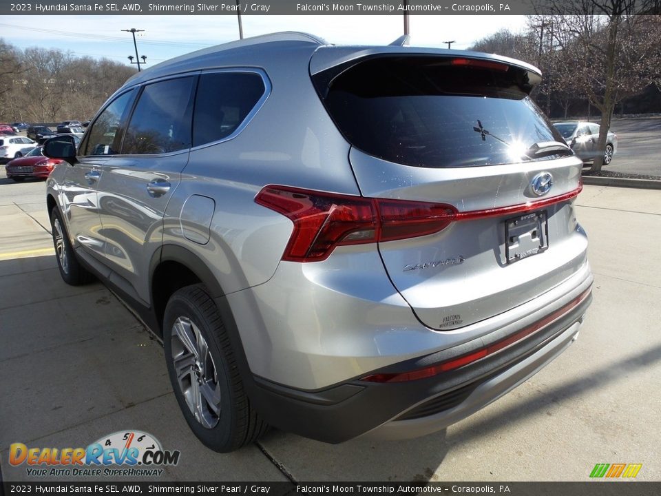 2023 Hyundai Santa Fe SEL AWD Shimmering Silver Pearl / Gray Photo #5