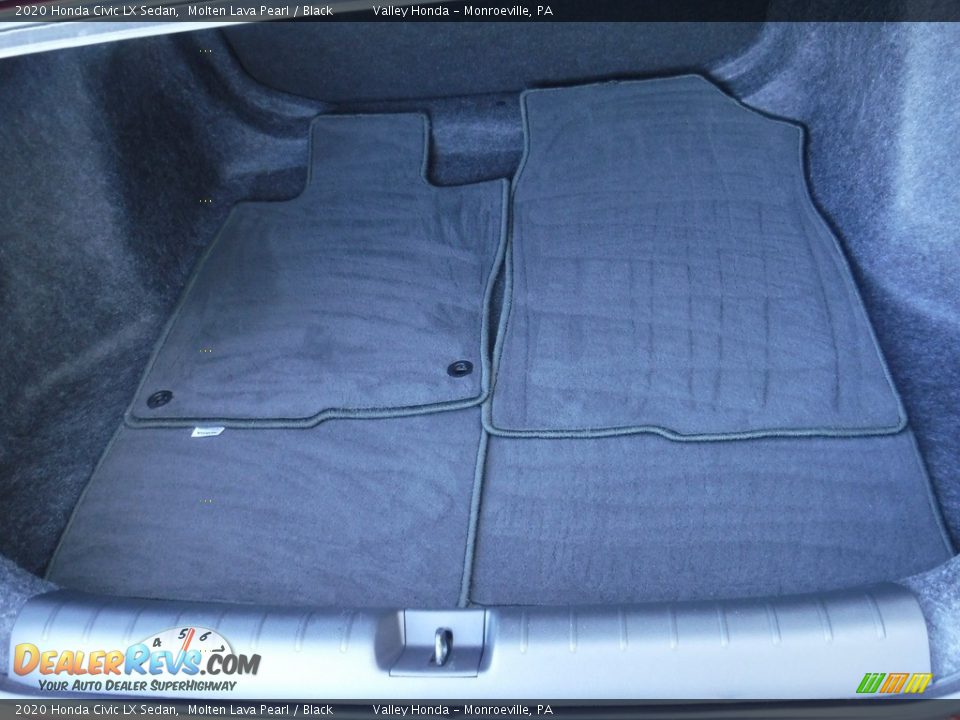 2020 Honda Civic LX Sedan Molten Lava Pearl / Black Photo #24