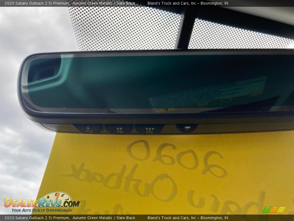 2020 Subaru Outback 2.5i Premium Autumn Green Metallic / Slate Black Photo #27