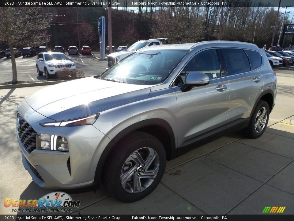 2023 Hyundai Santa Fe SEL AWD Shimmering Silver Pearl / Gray Photo #7