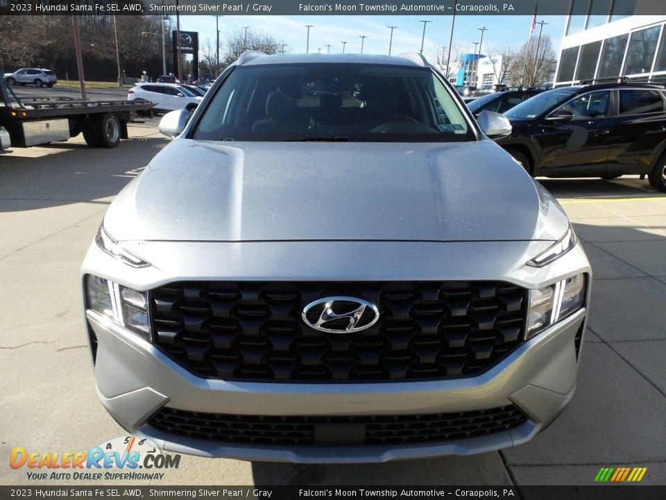 2023 Hyundai Santa Fe SEL AWD Shimmering Silver Pearl / Gray Photo #8