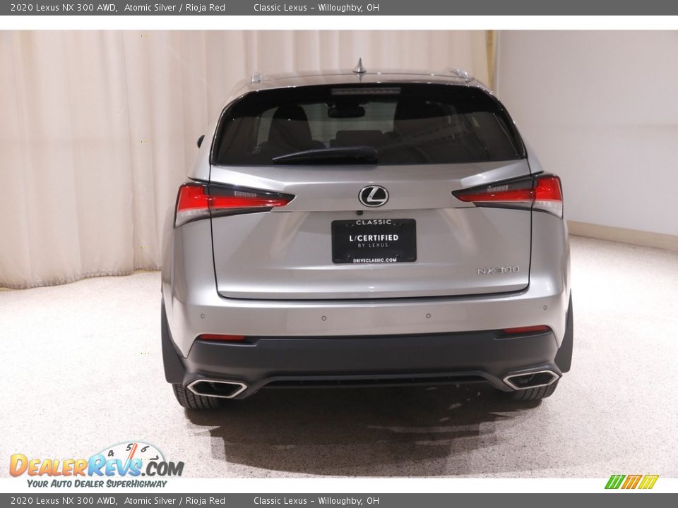 2020 Lexus NX 300 AWD Atomic Silver / Rioja Red Photo #21