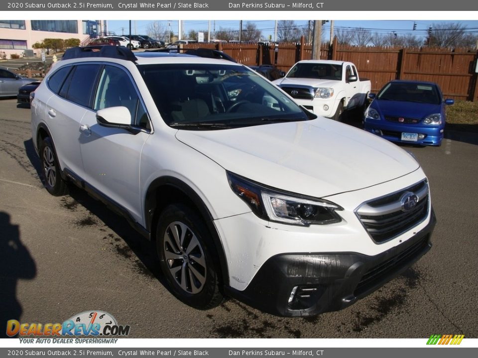 2020 Subaru Outback 2.5i Premium Crystal White Pearl / Slate Black Photo #3