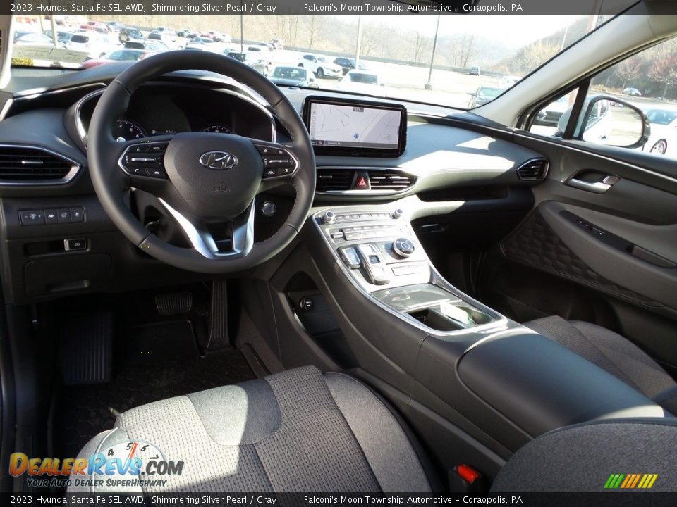 2023 Hyundai Santa Fe SEL AWD Shimmering Silver Pearl / Gray Photo #13