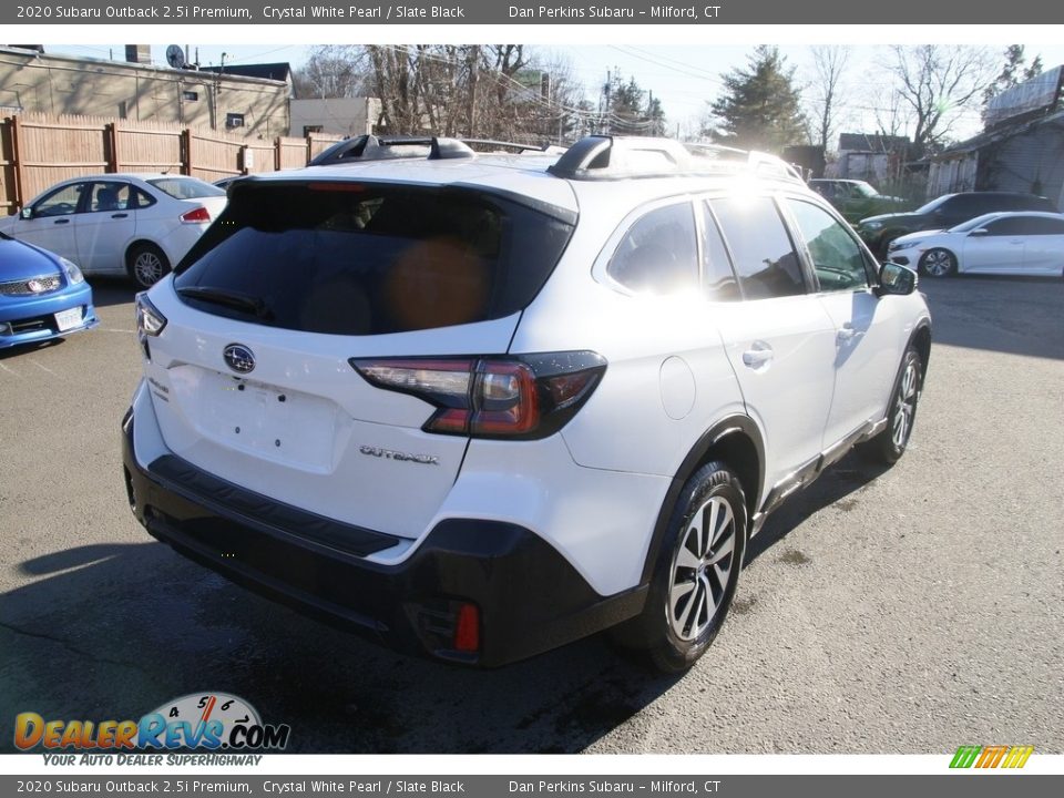 2020 Subaru Outback 2.5i Premium Crystal White Pearl / Slate Black Photo #5