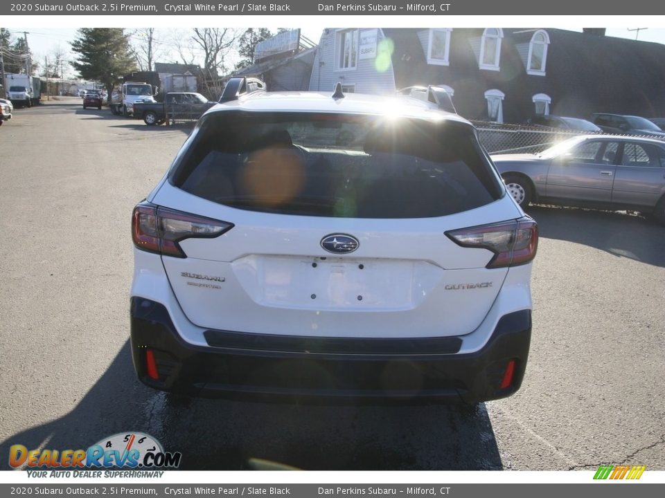 2020 Subaru Outback 2.5i Premium Crystal White Pearl / Slate Black Photo #6
