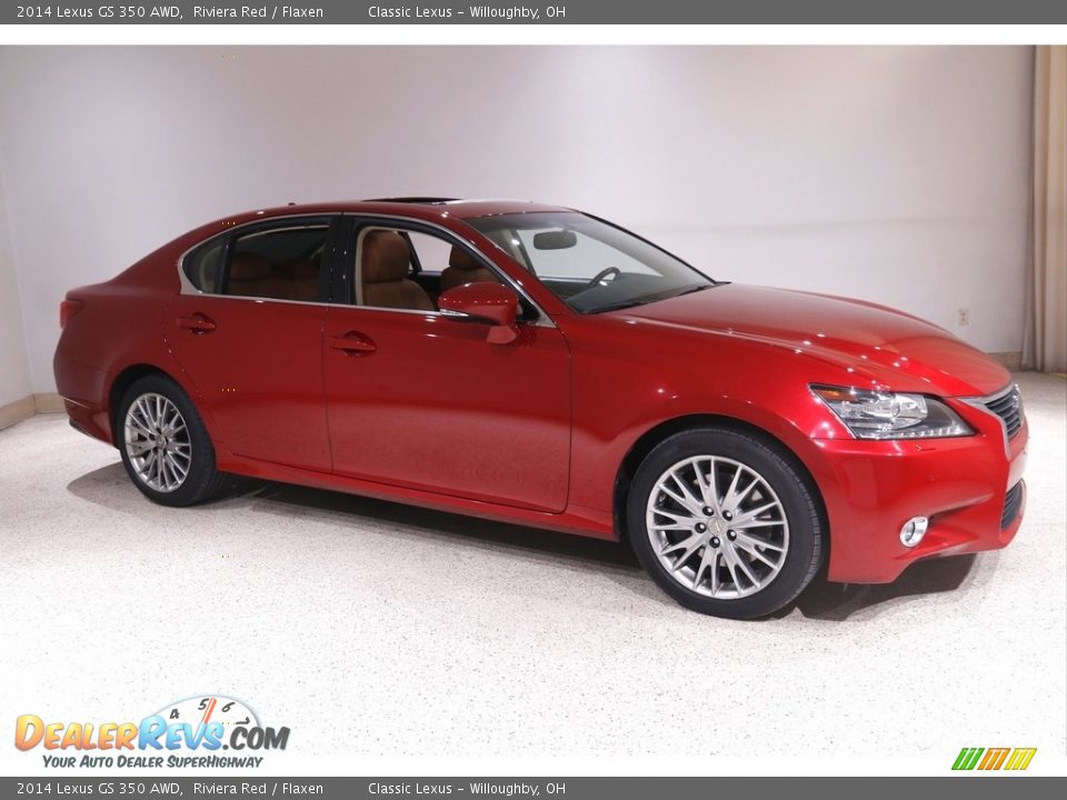 2014 Lexus GS 350 AWD Riviera Red / Flaxen Photo #1