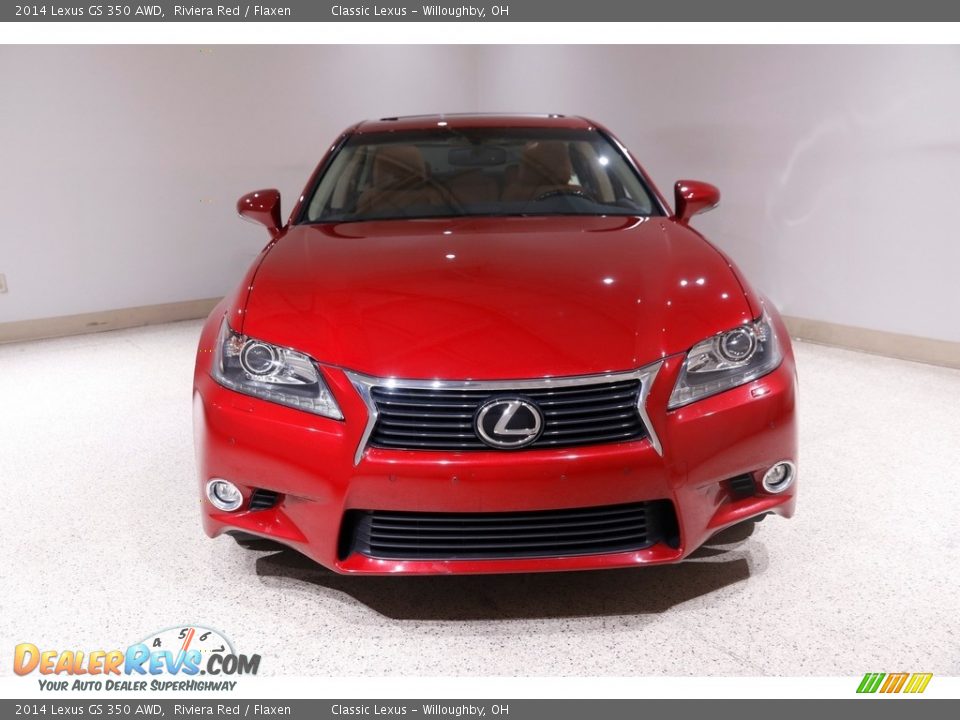 2014 Lexus GS 350 AWD Riviera Red / Flaxen Photo #2