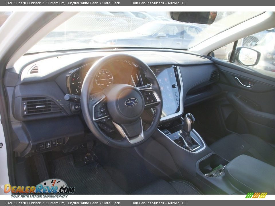 2020 Subaru Outback 2.5i Premium Crystal White Pearl / Slate Black Photo #10