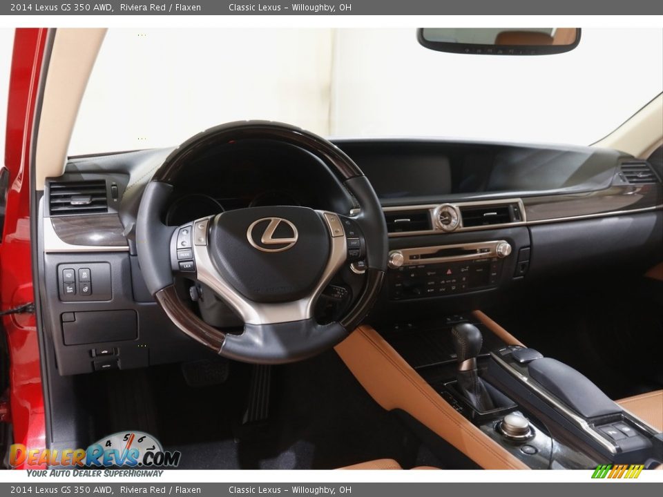 2014 Lexus GS 350 AWD Riviera Red / Flaxen Photo #6