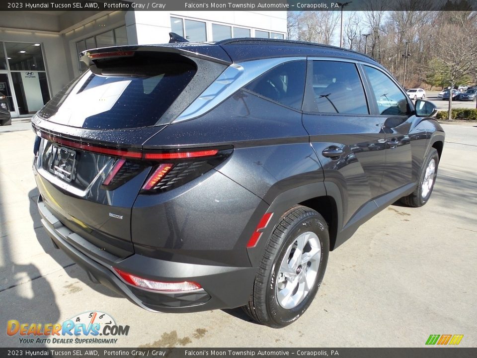 2023 Hyundai Tucson SEL AWD Portofino Gray / Gray Photo #2