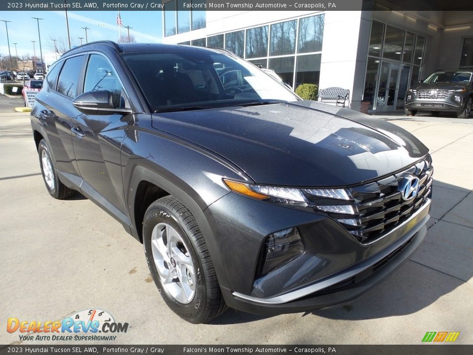 2023 Hyundai Tucson SEL AWD Portofino Gray / Gray Photo #9
