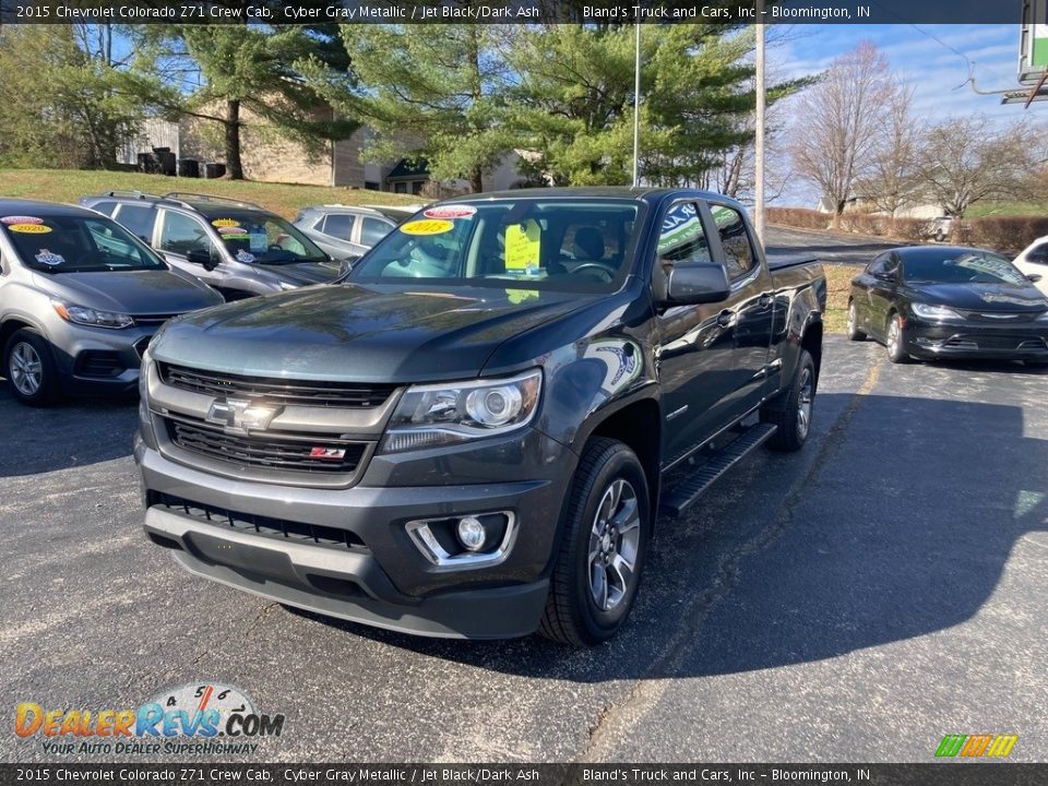 2015 Chevrolet Colorado Z71 Crew Cab Cyber Gray Metallic / Jet Black/Dark Ash Photo #2