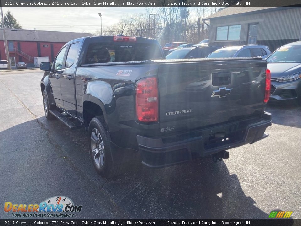 2015 Chevrolet Colorado Z71 Crew Cab Cyber Gray Metallic / Jet Black/Dark Ash Photo #3