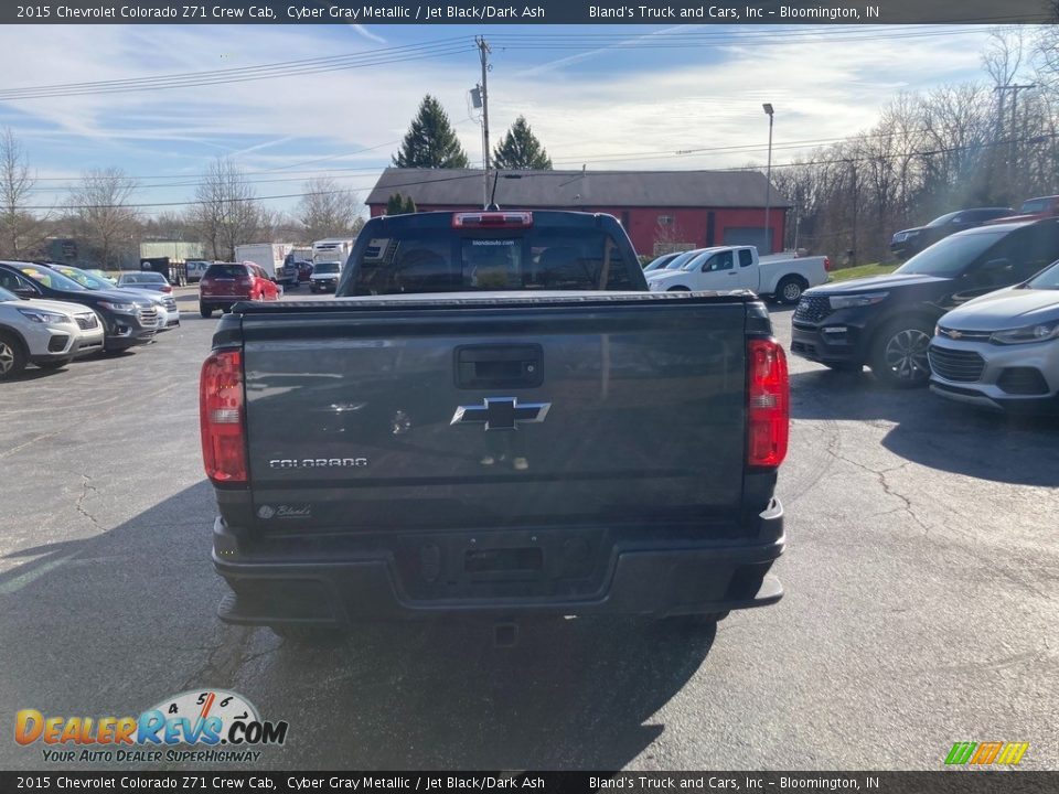 2015 Chevrolet Colorado Z71 Crew Cab Cyber Gray Metallic / Jet Black/Dark Ash Photo #4