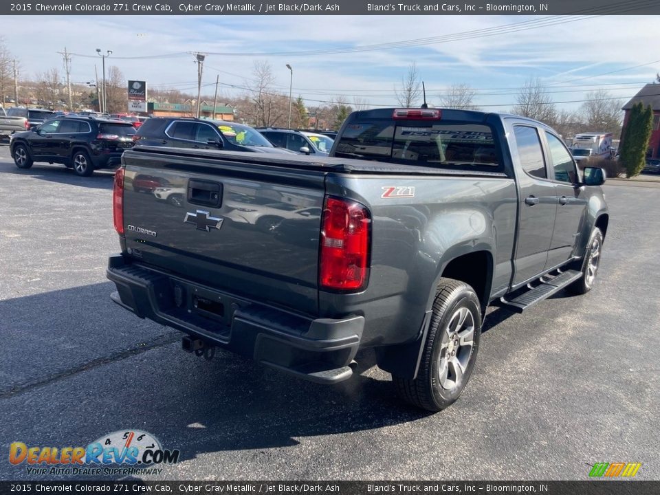 2015 Chevrolet Colorado Z71 Crew Cab Cyber Gray Metallic / Jet Black/Dark Ash Photo #5