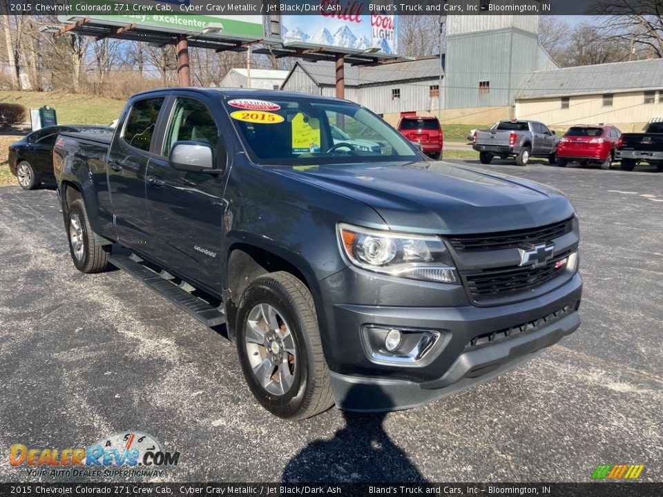 2015 Chevrolet Colorado Z71 Crew Cab Cyber Gray Metallic / Jet Black/Dark Ash Photo #6