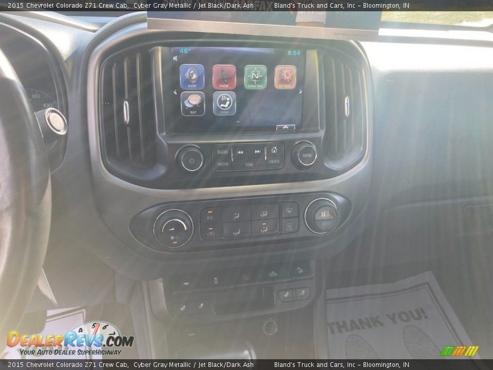 2015 Chevrolet Colorado Z71 Crew Cab Cyber Gray Metallic / Jet Black/Dark Ash Photo #9