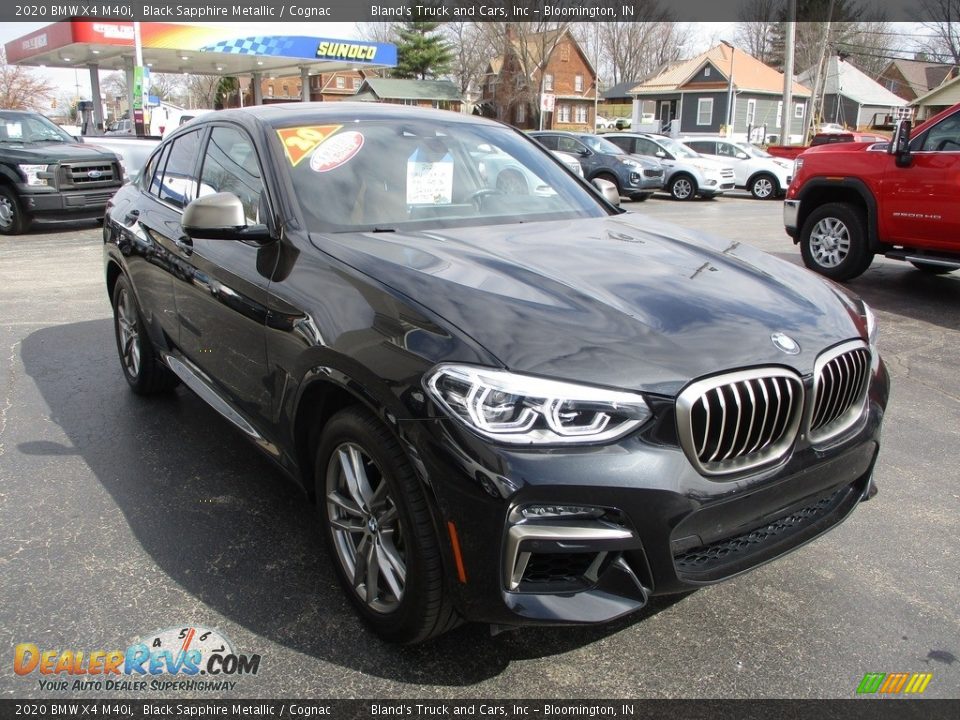 2020 BMW X4 M40i Black Sapphire Metallic / Cognac Photo #5