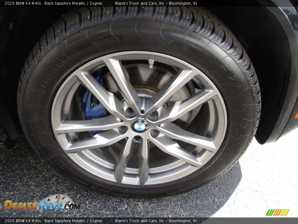 2020 BMW X4 M40i Black Sapphire Metallic / Cognac Photo #28