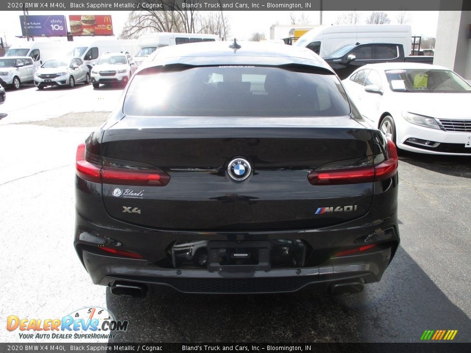 2020 BMW X4 M40i Black Sapphire Metallic / Cognac Photo #29