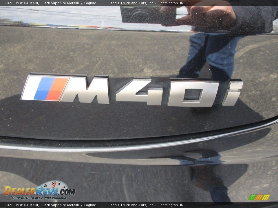 2020 BMW X4 M40i Black Sapphire Metallic / Cognac Photo #30