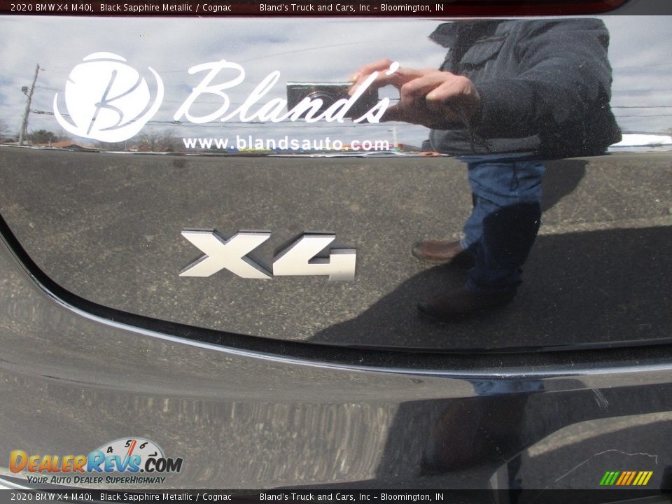 2020 BMW X4 M40i Black Sapphire Metallic / Cognac Photo #31