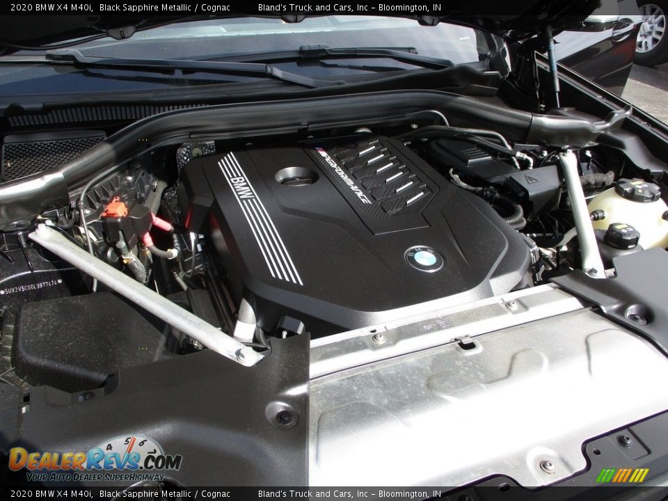 2020 BMW X4 M40i Black Sapphire Metallic / Cognac Photo #32