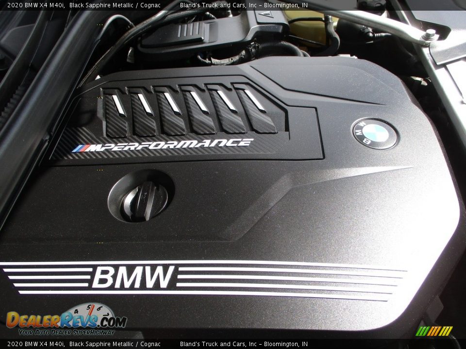 2020 BMW X4 M40i Black Sapphire Metallic / Cognac Photo #33