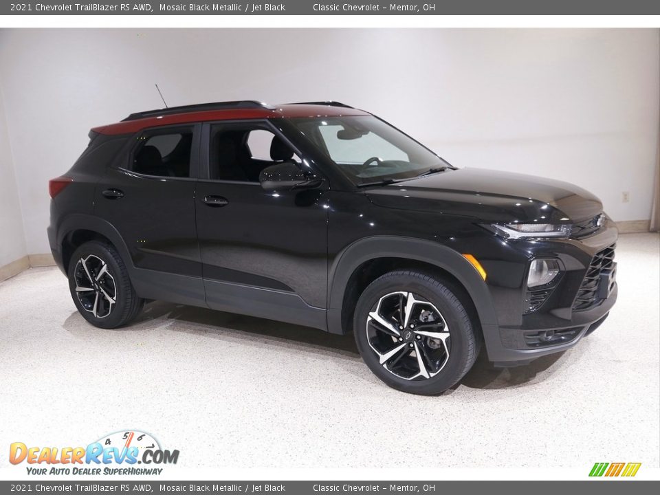 2021 Chevrolet TrailBlazer RS AWD Mosaic Black Metallic / Jet Black Photo #1